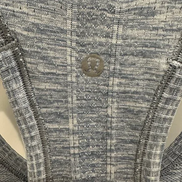 Lululemon Tank Top; size Small, but no tag Blue "denim" color - Picture 3 of 15